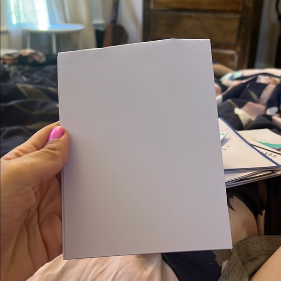 White and Orange Bird Art Card - Picture 3 of 3